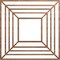 Ekena Millwork Raven Wood Fretwork Pierced Ceiling Medallion, Walnut, 38"OD x 14"ID x 3/8"T CMWP38X38X0375RAWA - alternate 1